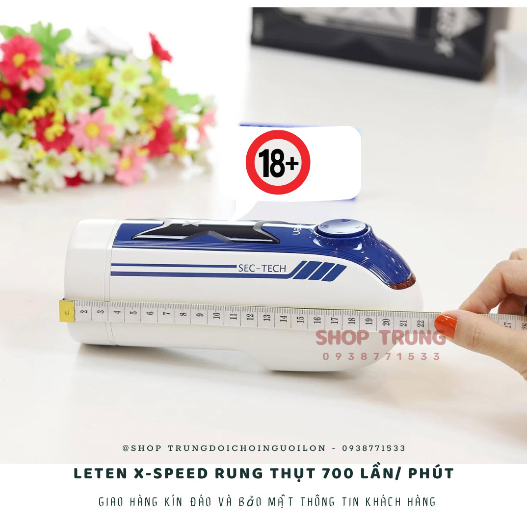 Máy thủ dâm Leten X-speed 700 lần/phút rung mạnh cực sướng