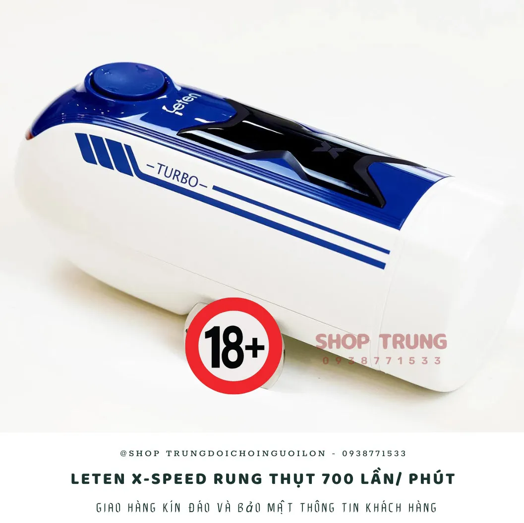 Máy thủ dâm Leten X-speed rung thụt 700 lần phút chính hãng