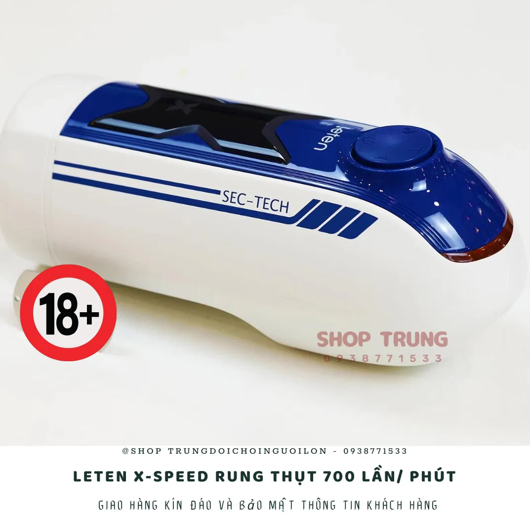 Máy thủ dâm Leten X-speed rung thụt 700 lần phút chính hãng