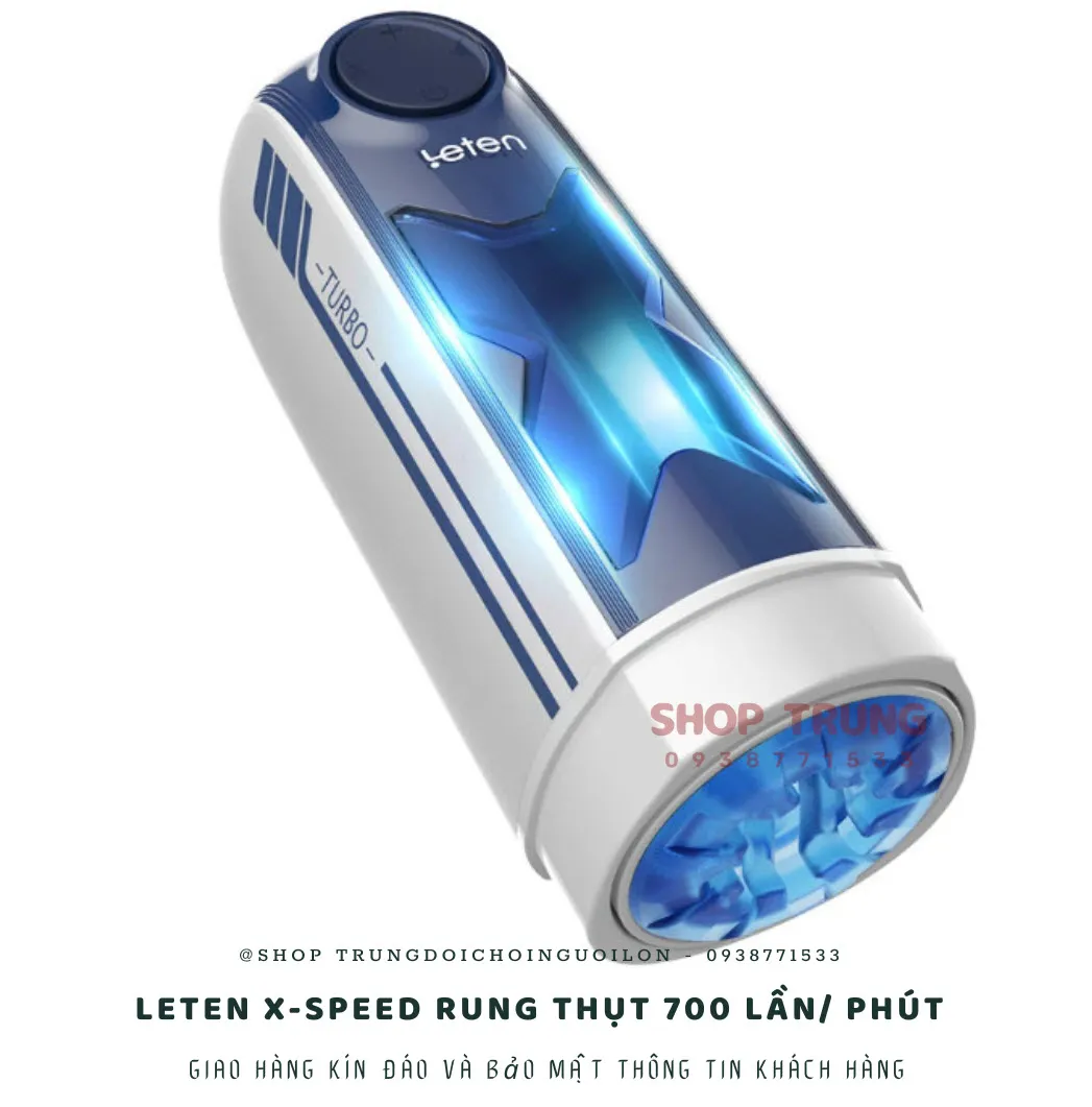 Máy thủ dâm Leten X-speed rung thụt 700 lần phút chính hãng