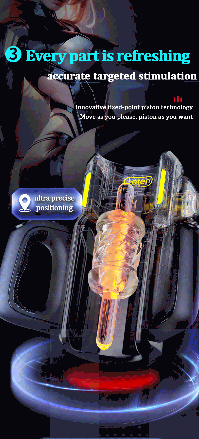 Máy thủ dâm Leten King Pro rung thụt siêu mạnh
