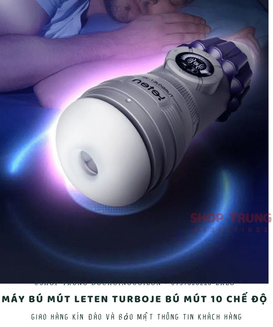 Máy Bú Mút Leten Turbojet Hút Rung 10 Chế Độ Cho Nam