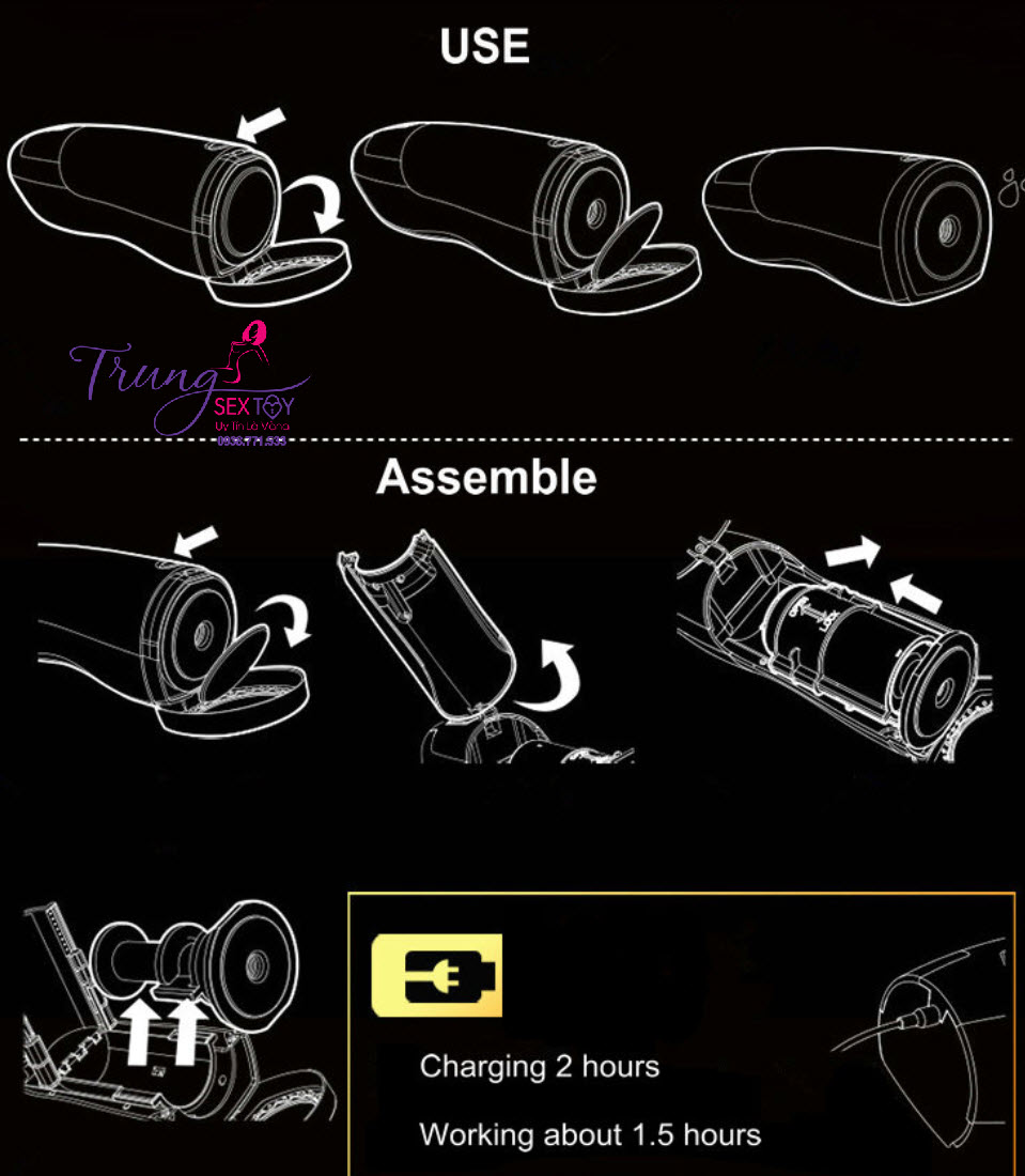 Máy thủ dâm Piston Heat IR cực đã, tăng khoái cảm nam giới
