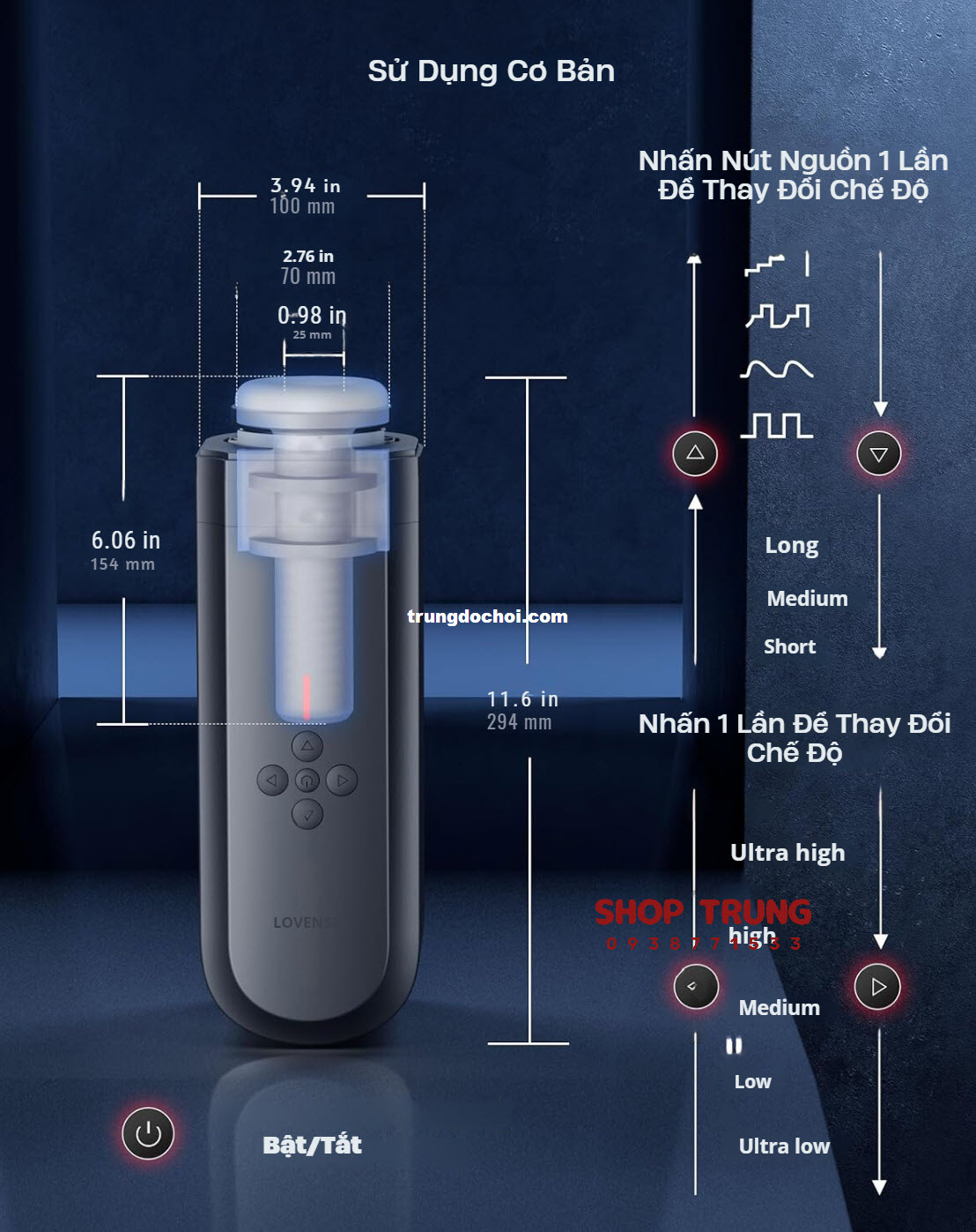 Máy Rung Thụt Lovense Solace Cực Phê Tăng Khoái Cảm Tối Đa