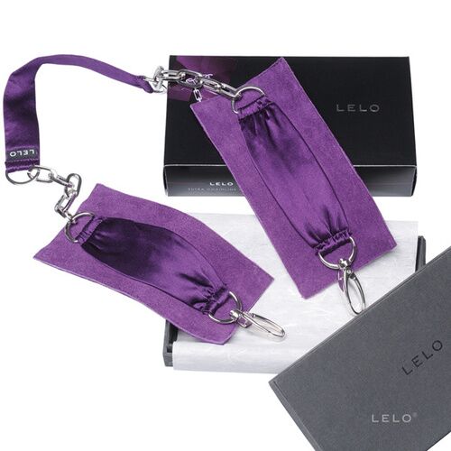 Còng tay chân cao cấp Lelo Sutra da lụa mềm dễ điều chỉnh trói an toàn 
