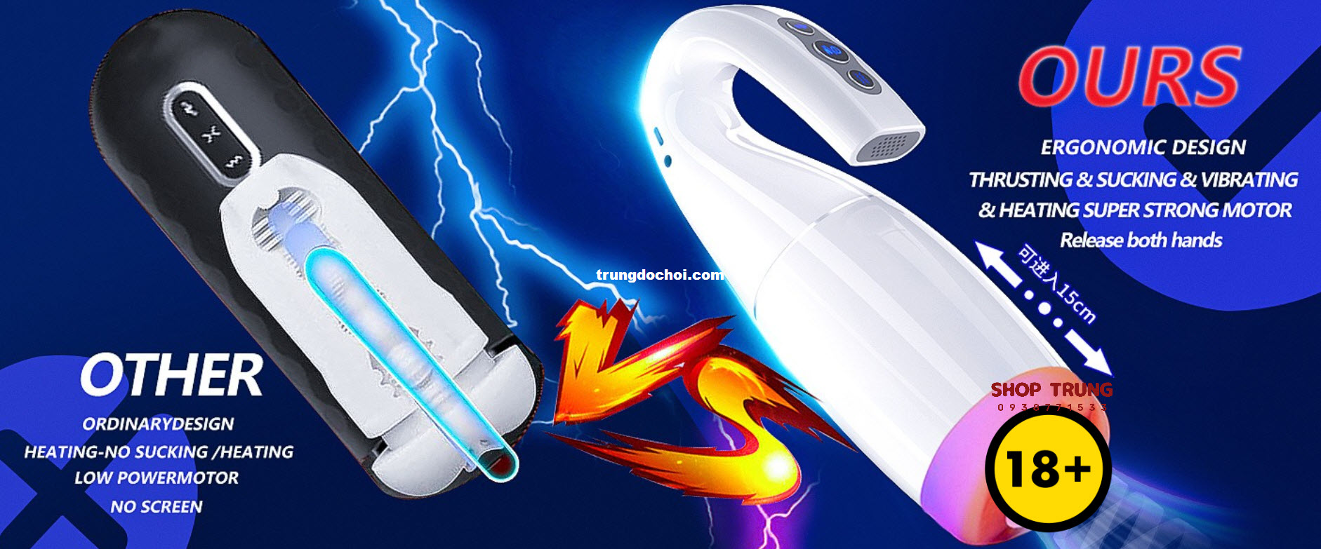 Máy Thủ Dâm Swan 7 Chế Độ Rung Tự Động Siêu Thỏa Mãn 2024