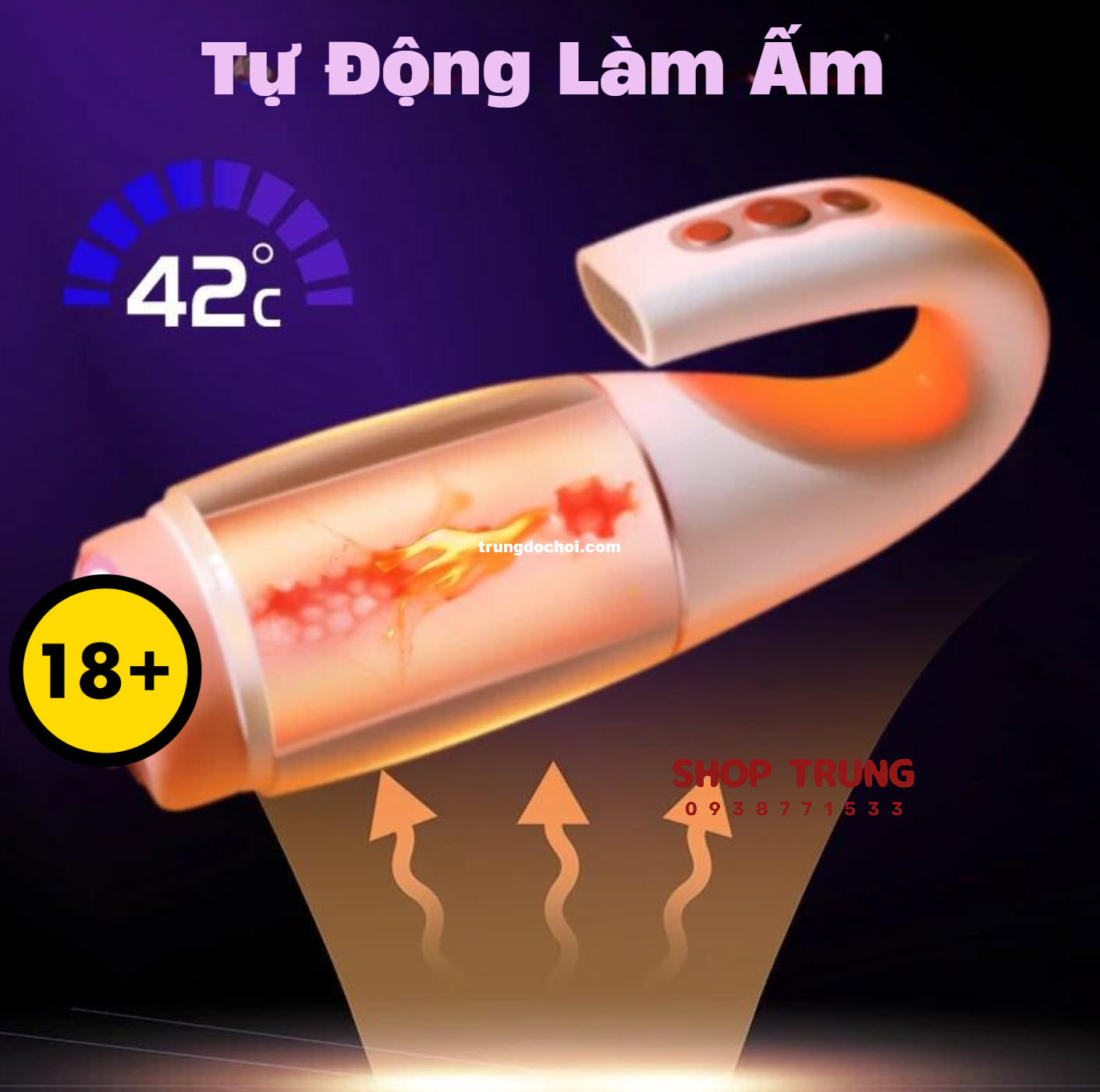 Máy Thủ Dâm Swan 7 Chế Độ Rung Tự Động Siêu Thỏa Mãn 2024