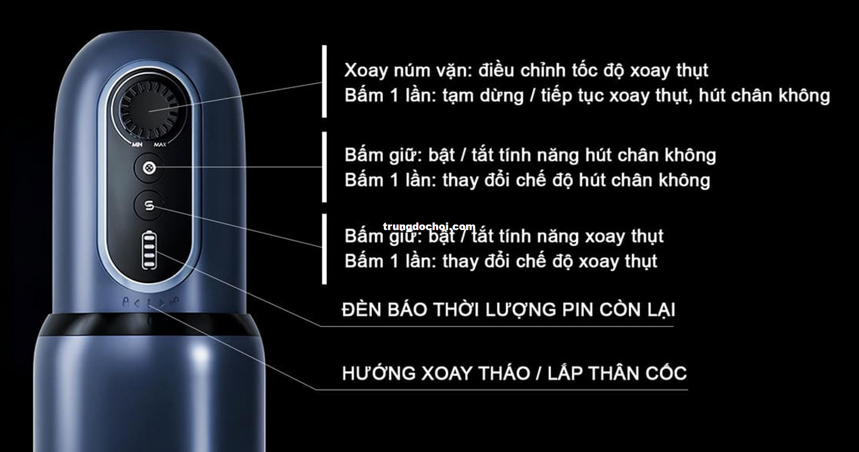 Svakom Godwin Máy Thủ Dâm Nam Giới Siêu Mạnh Trải Nghiệm Đỉnh