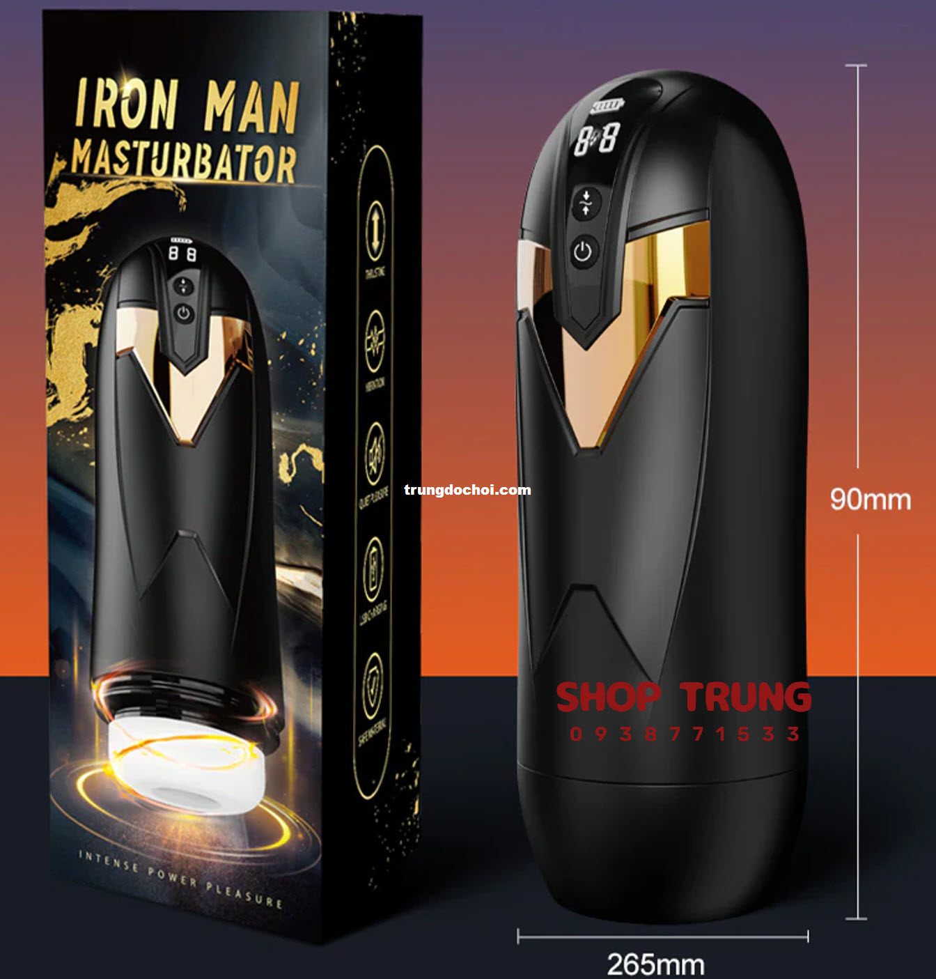 Máy Thủ Dâm Iron Man Tối Ưu Cực Khoái Đỉnh Cao Giá Tốt