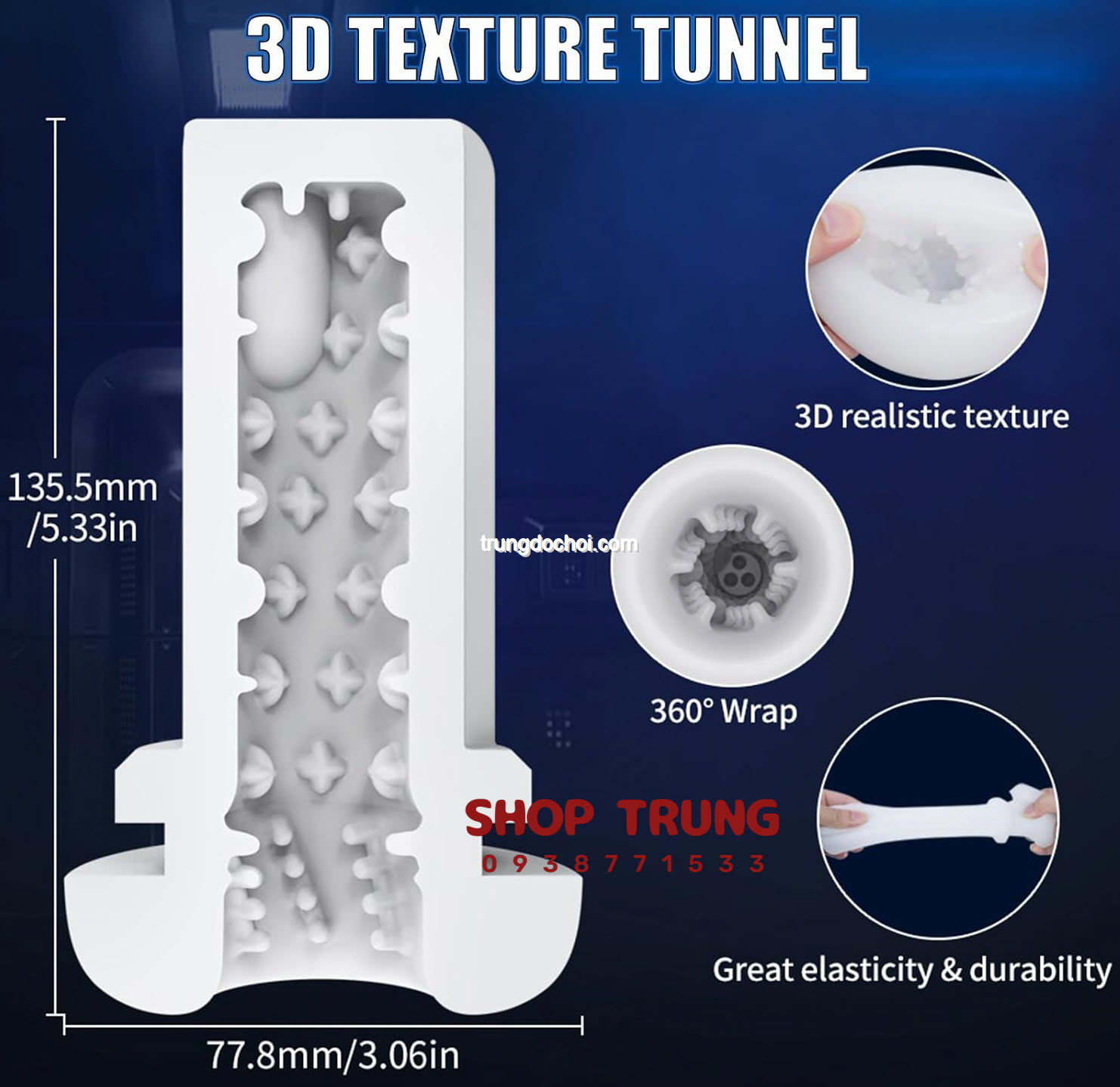 Máy Massage Tự Động Rung Thụt Co Bóp Có Nhiệt Độ Thỏa Mãn