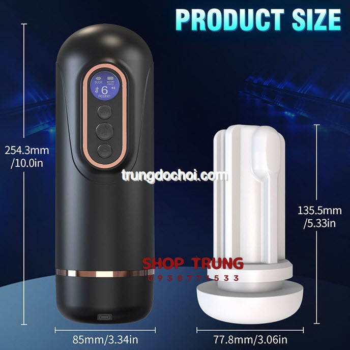 Máy Massage Tự Động Rung Thụt Co Bóp Có Nhiệt Độ Thỏa Mãn