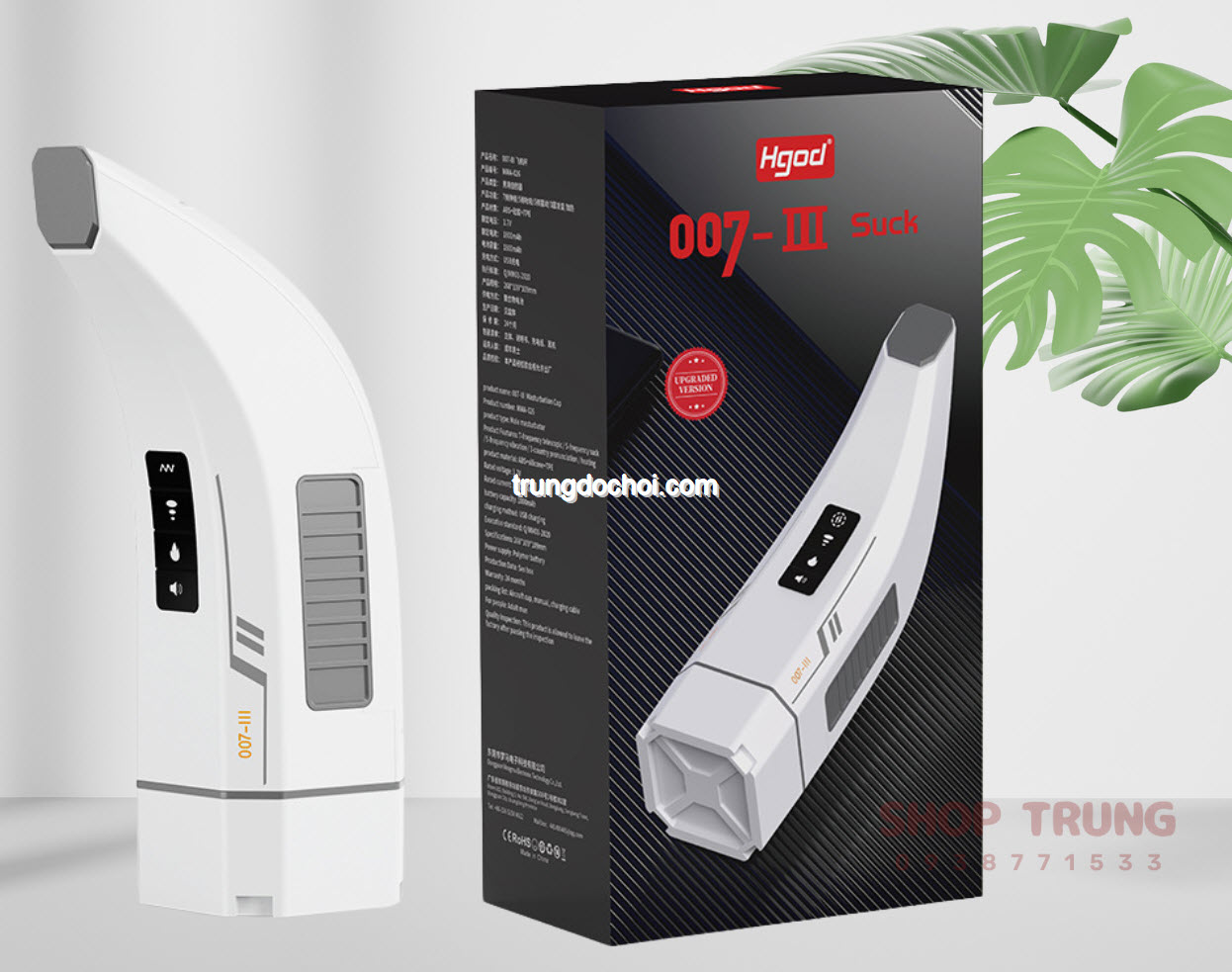 Máy Rung Hút HGOD 007 Tự Động Siêu Mạnh Thỏa Mãn Nam Giới