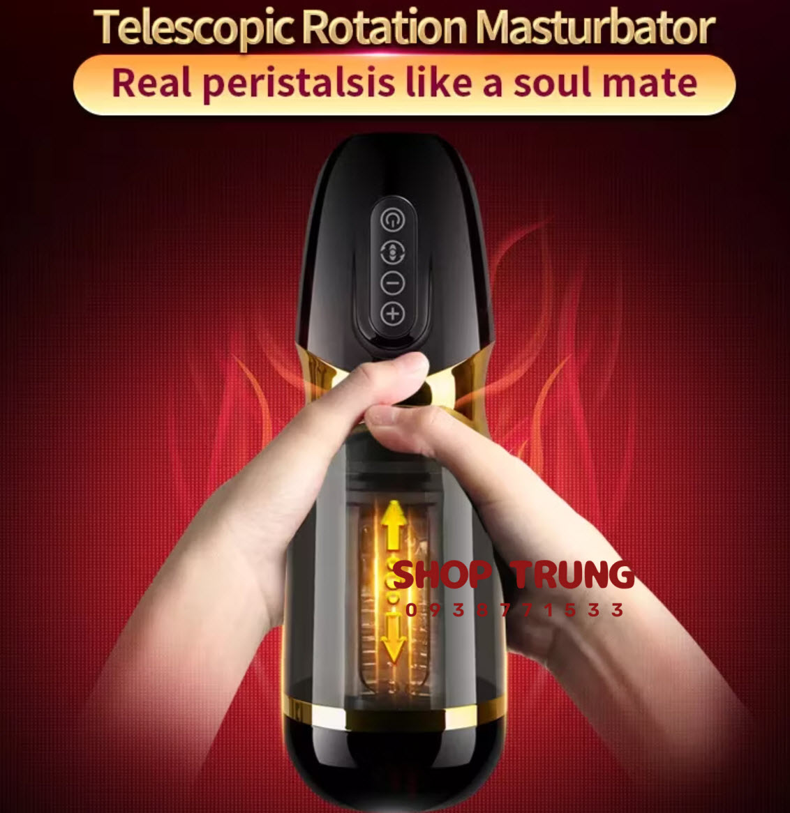 Máy Thủ Dâm Nam 10 Chế Độ Rung Thụt Đa Cực - Tăng Khoái Cảm