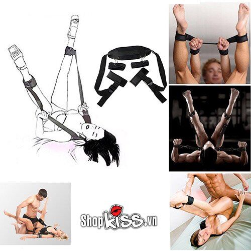 Bộ bạo dâm trói chân tay cổ kích thích phòng the độc đáo cho cặp đôi