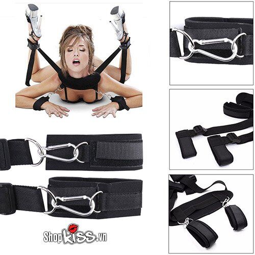 Bộ Dụng Cụ Trói Chân Tay Cổ Độc Đáo Kích Thích Cuồng Nhiệt