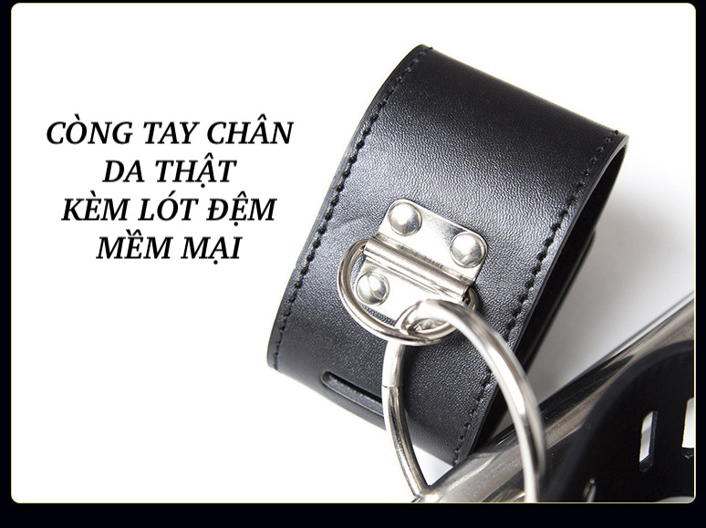 Còng tay chân đòn sắt BDSM bạo dâm chắc chắn an toàn