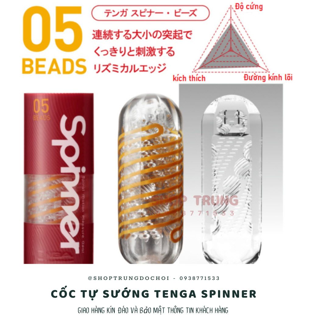 Review cốc thủ dâm Tenga Spinner Nhật Bản công nghệ xoắn độc