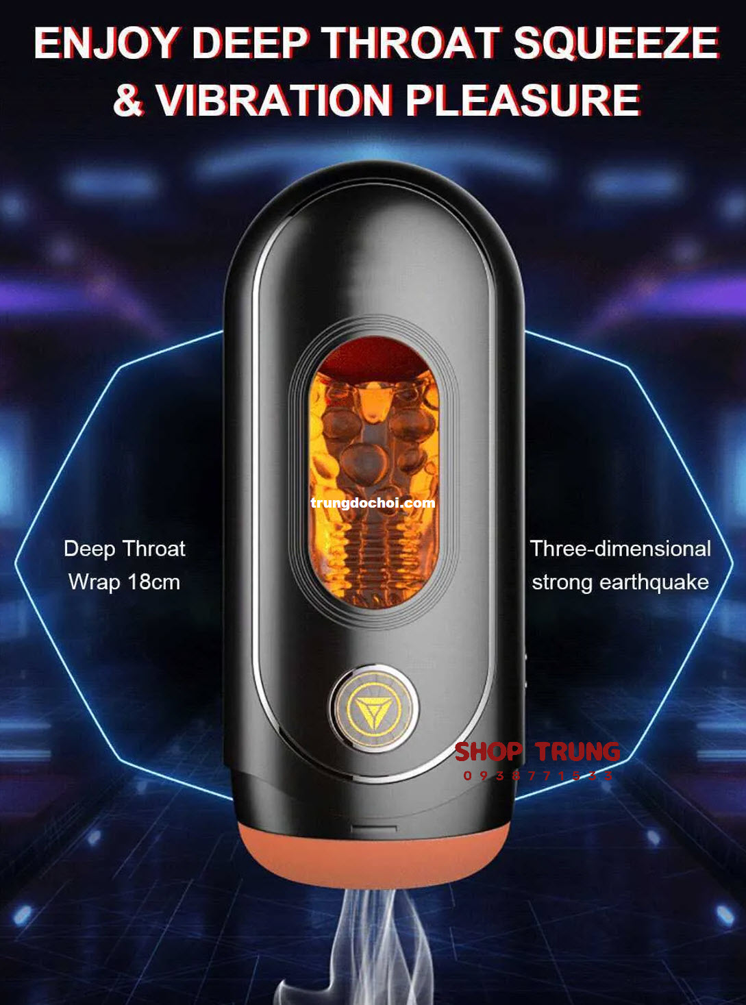 Cốc Tự Sướng Galaku Rung Mini 10 Chế Động Kèm App Điều Khiển