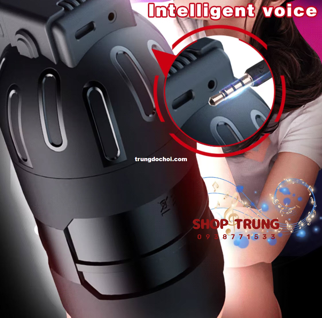 Cốc Leten Vibro rung mạnh kết nối app thông minh