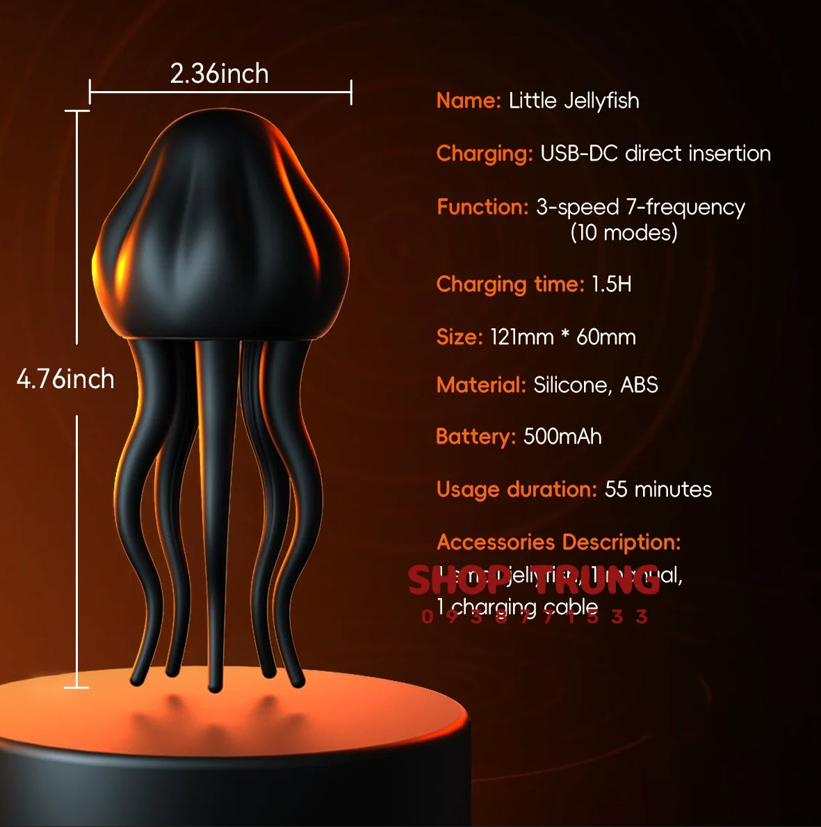 Little Jellyfish - Máy Rung Dương Vật Siêu Mềm Mượt, Kích Thích Tối Ưu