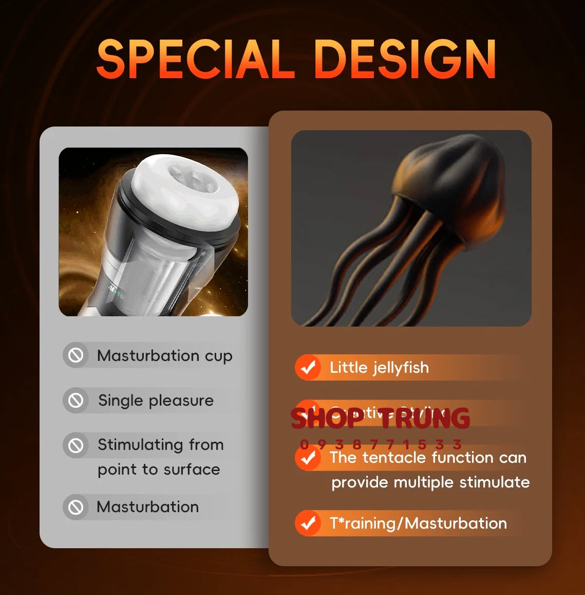 Little Jellyfish - Máy Rung Dương Vật Siêu Mềm Mượt, Kích Thích Tối Ưu