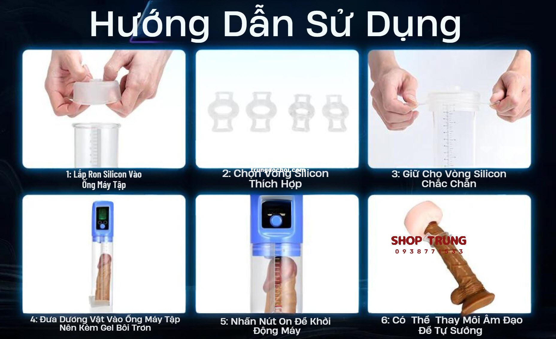Máy tập dương vật tự động LCD tăng kích thước an toàn nhanh