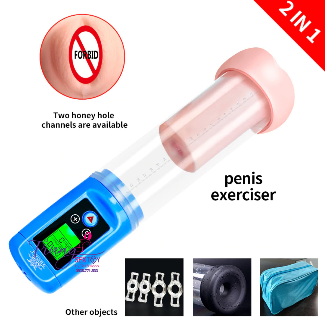 Máy tập dương vật tự động LCD tăng kích thước an toàn nhanh