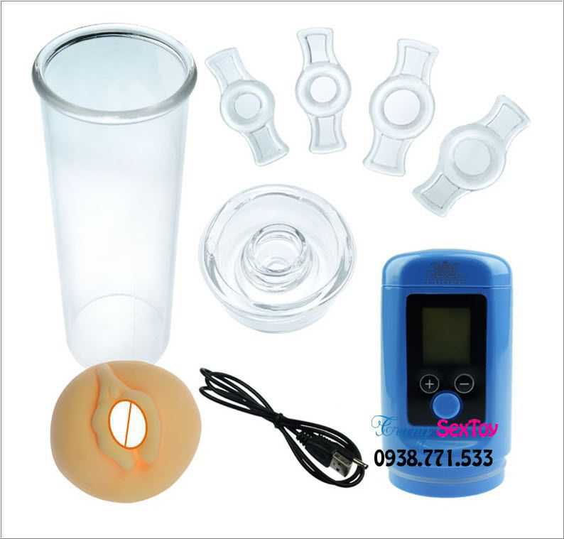 Máy tập dương vật tự động LCD tăng kích thước an toàn nhanh