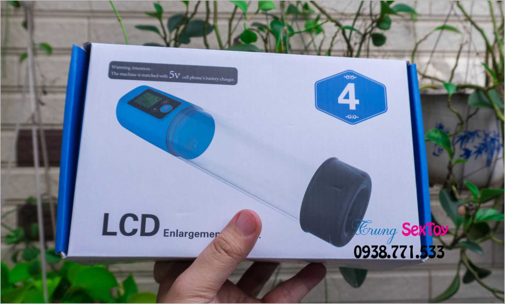 Máy tập dương vật tự động LCD tăng kích thước an toàn nhanh