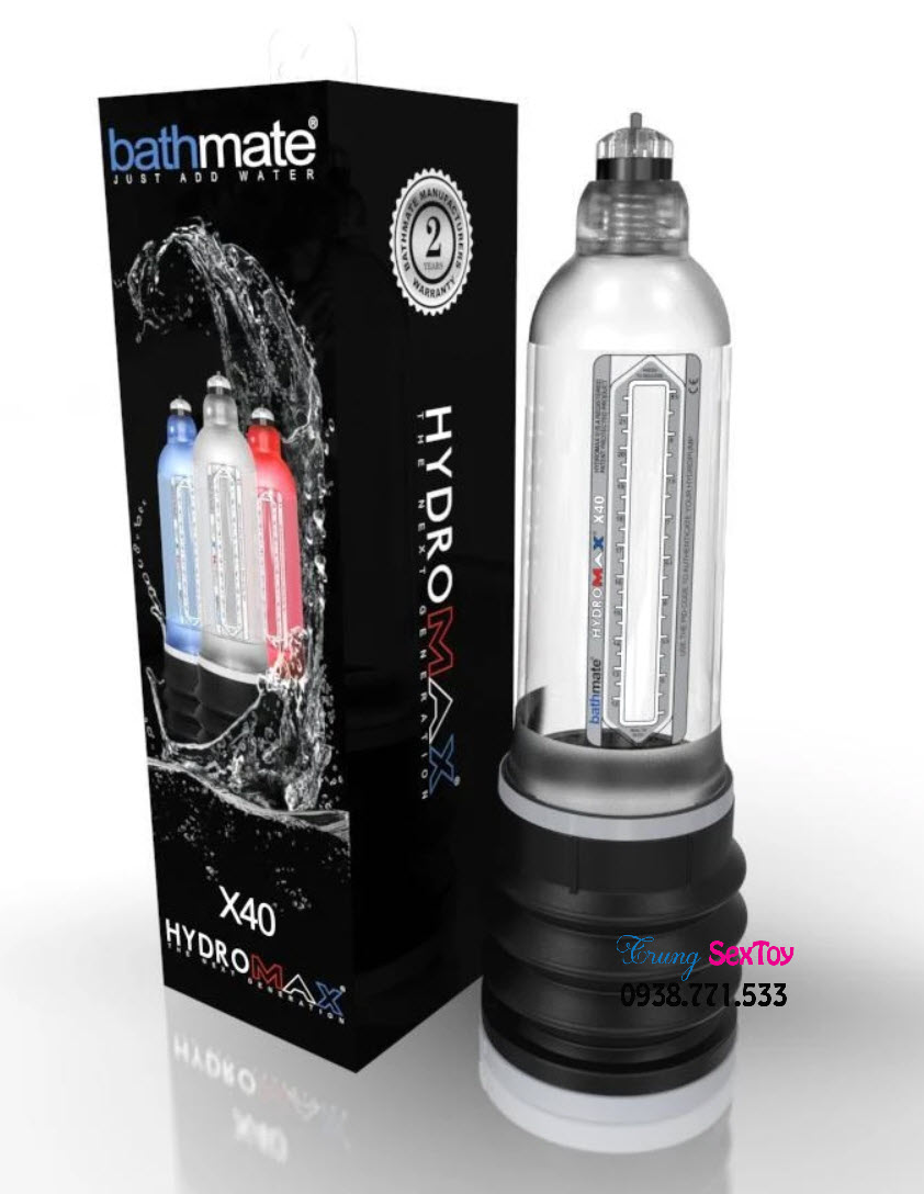 Máy tập tăng kích thước dương vật Bathmate Hydromax X40 - Hiệu quả, An toàn, Giá tốt
