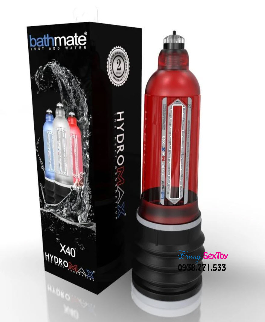 Máy tập tăng kích thước dương vật Bathmate Hydromax X40 - Hiệu quả, An toàn, Giá tốt