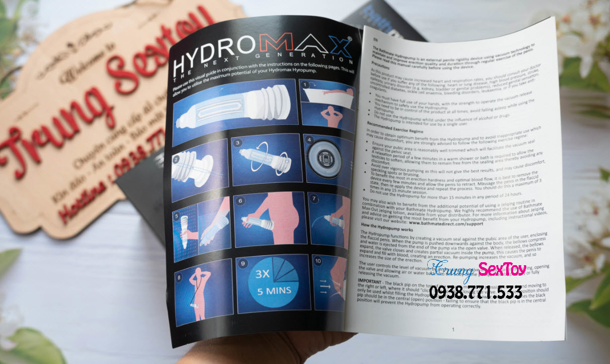 Máy tập tăng kích thước dương vật Bathmate Hydromax X40 - Hiệu quả, An toàn, Giá tốt