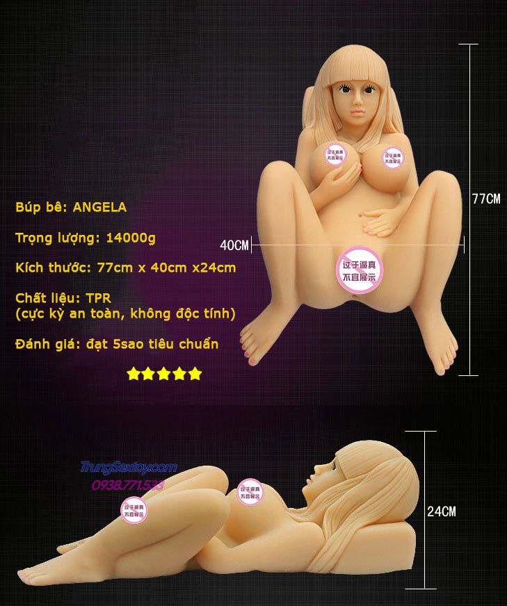 Búp bê thiên thần Angela tươi trẻ siêu thực cho trải nghiệm tuyệt vời
