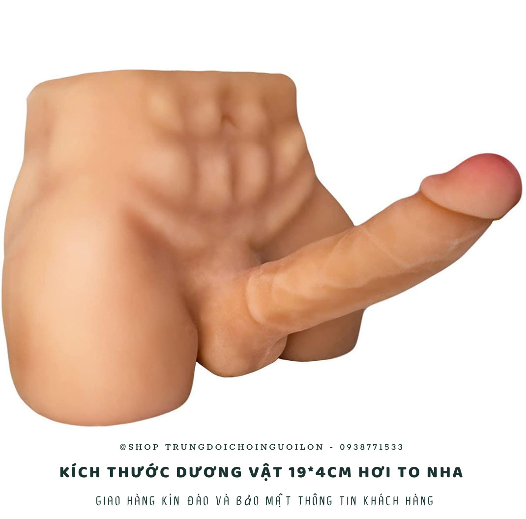 Búp bê bán thân nam TPE silicon chân thật dương vật thật 29cm