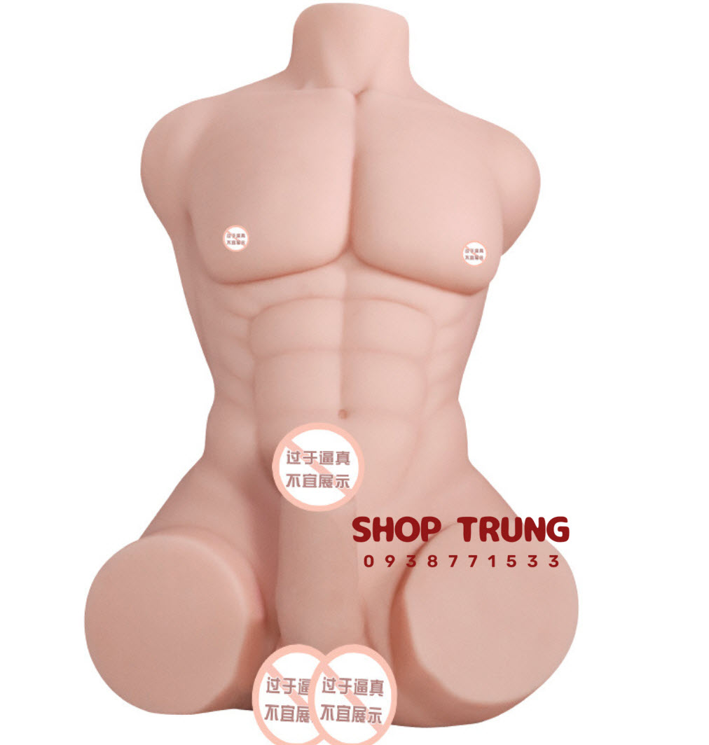 Búp bê bán thân nam size nhỏ cơ bắp silicon y tế an toàn thăng hoa