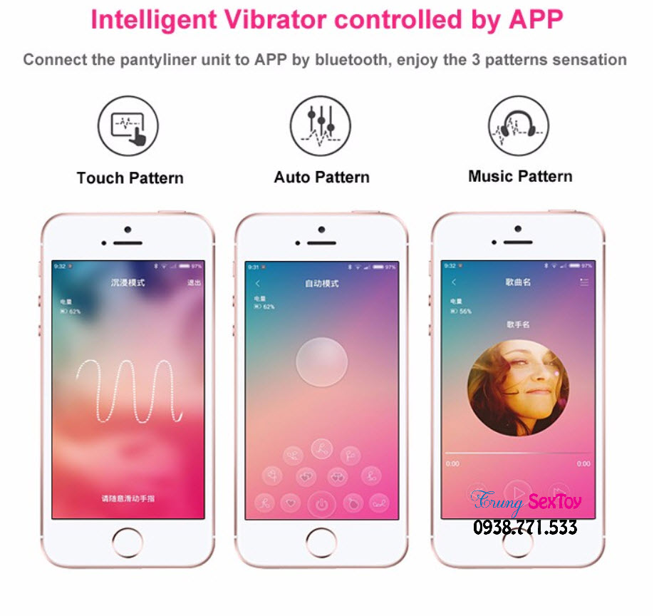 Quần chip rung điều khiển qua điện thoại Smart Phone Pretty Love Quần chip rung điều khiển qua điện thoại Smart Phone Pretty Love