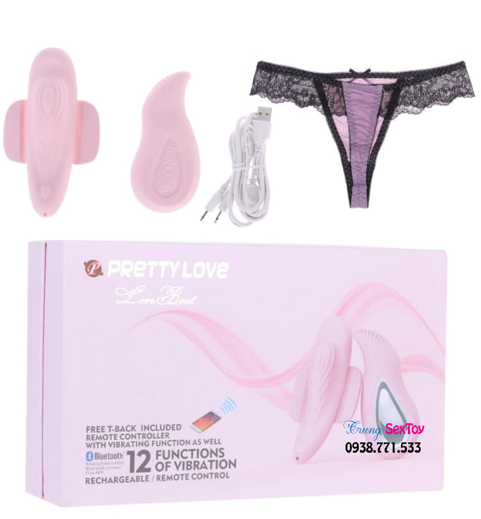 Quần chip rung điều khiển qua điện thoại Smart Phone Pretty Love Quần chip rung điều khiển qua điện thoại Smart Phone Pretty Love