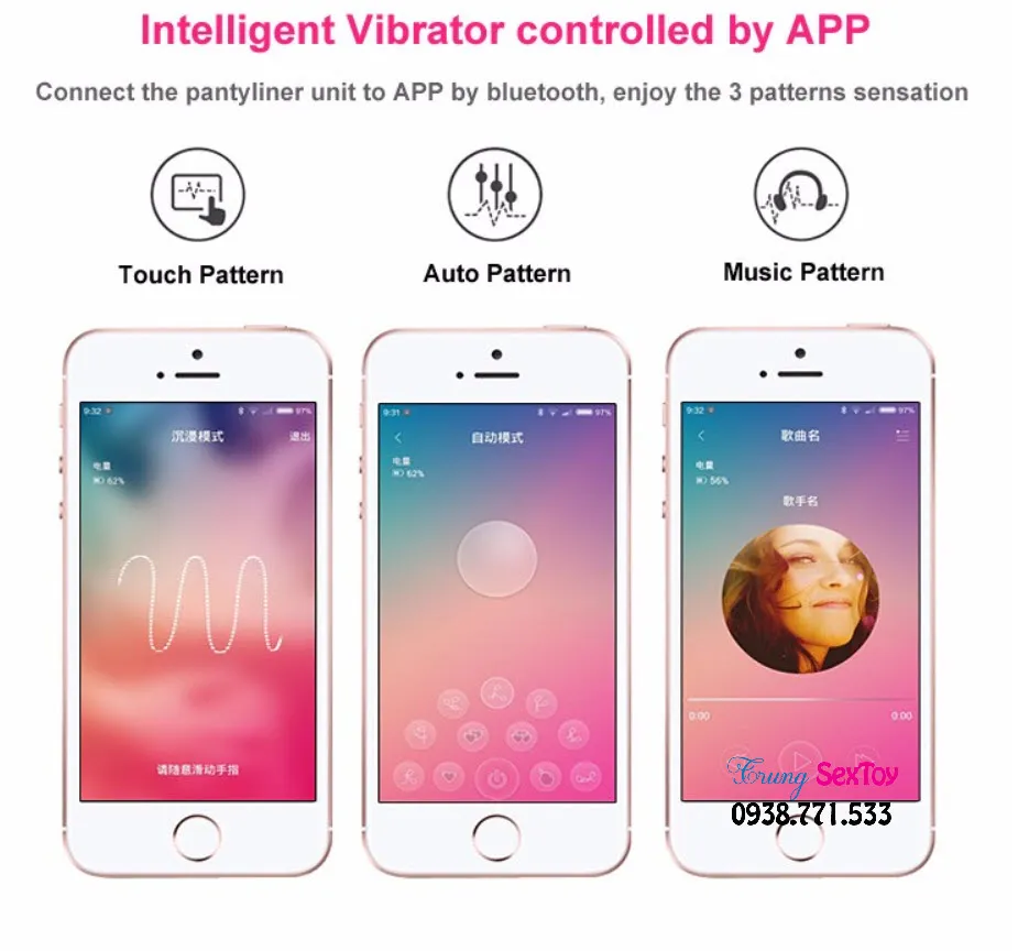 Quần Chip Rung Điều Khiển Smartphone Pretty Love Cao Cấp