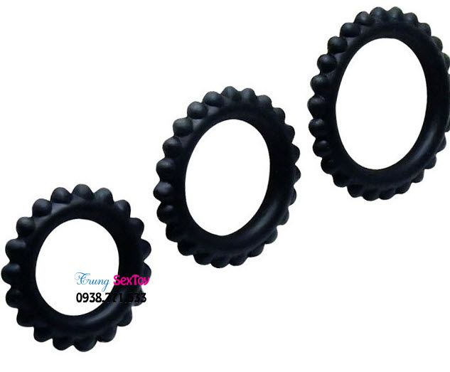 Combo 3 vòng đeo titan kéo dài chống xuất sớm