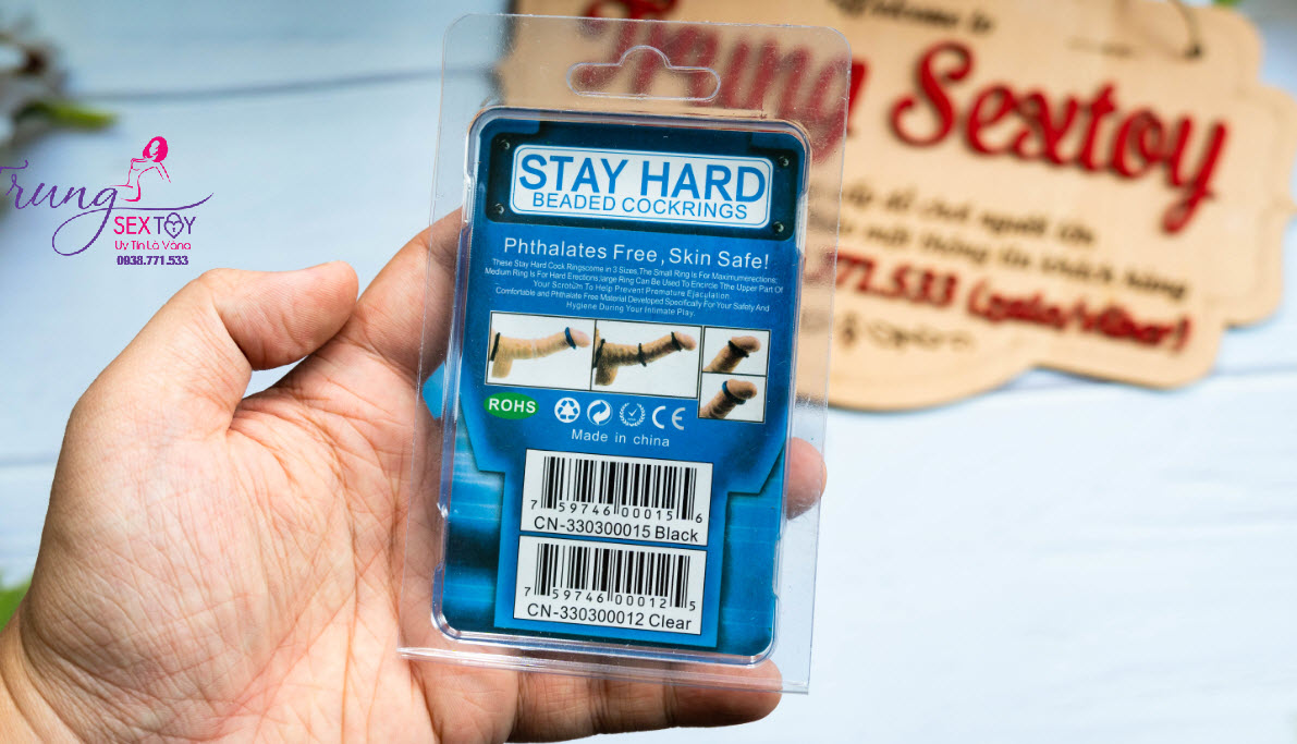 Vòng đeo cu Stay Hard hỗ trợ lâu bền tăng khoái cảm phái mạnh