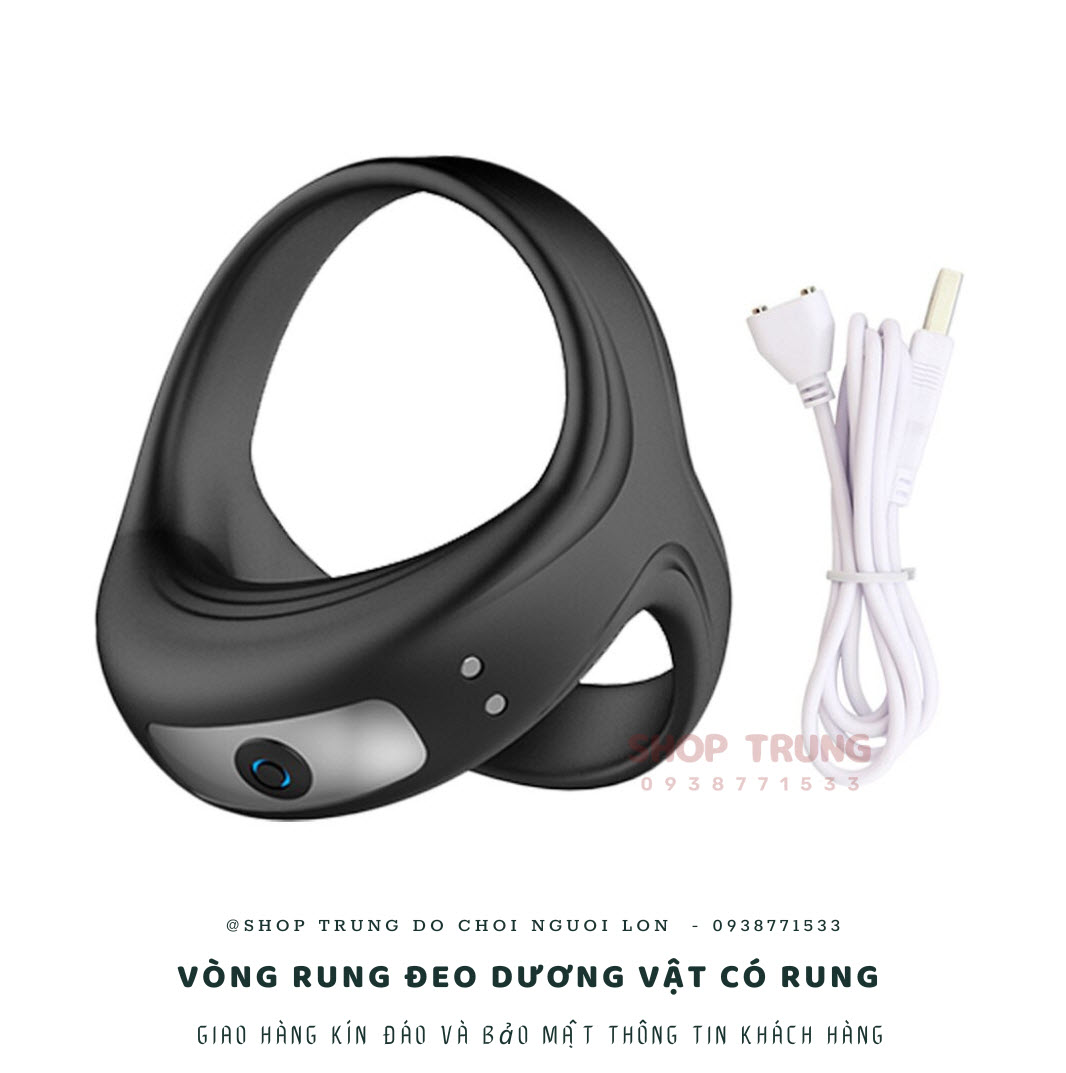 Vòng đeo dương vật rung cao cấp Cockring tăng khoái cảm nam