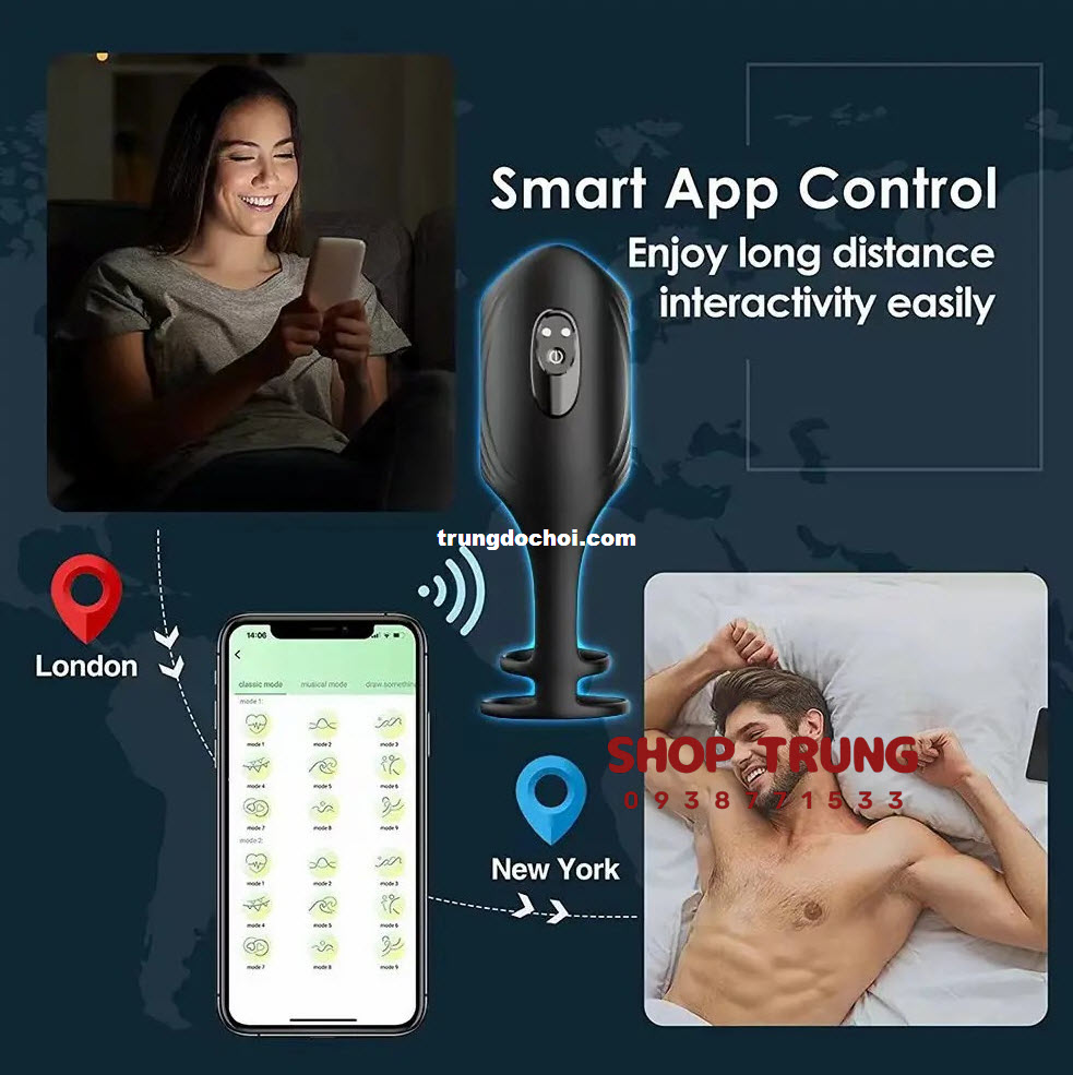 Vòng rung điều khiển từ xa qua App tăng khoái cảm nam nữ