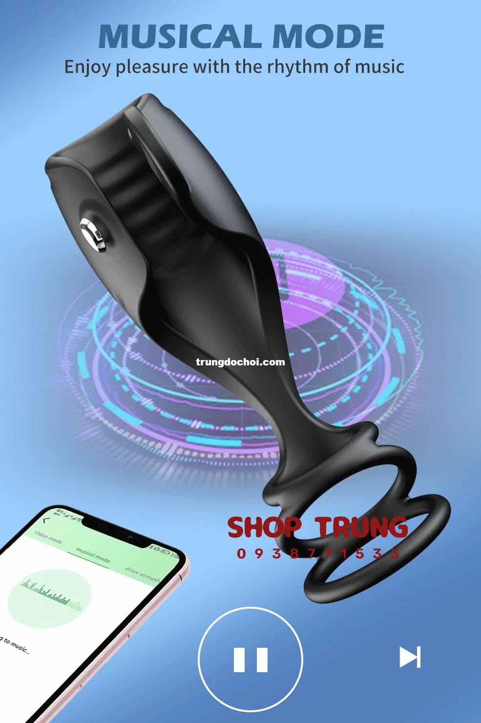 Vòng Rung Poppy 3.0 Mạnh Mẽ Kích Thích Cực Phê Siêu Bền