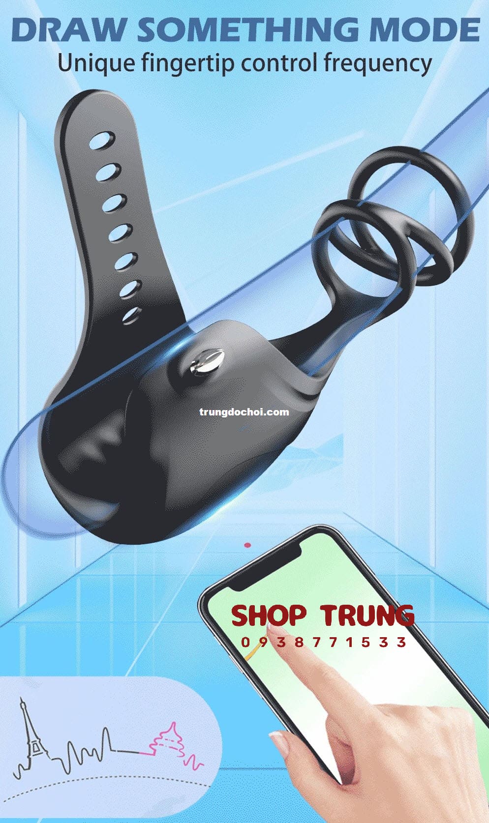 Vòng Rung Poppy 3.0 Mạnh Mẽ Kích Thích Cực Phê Siêu Bền