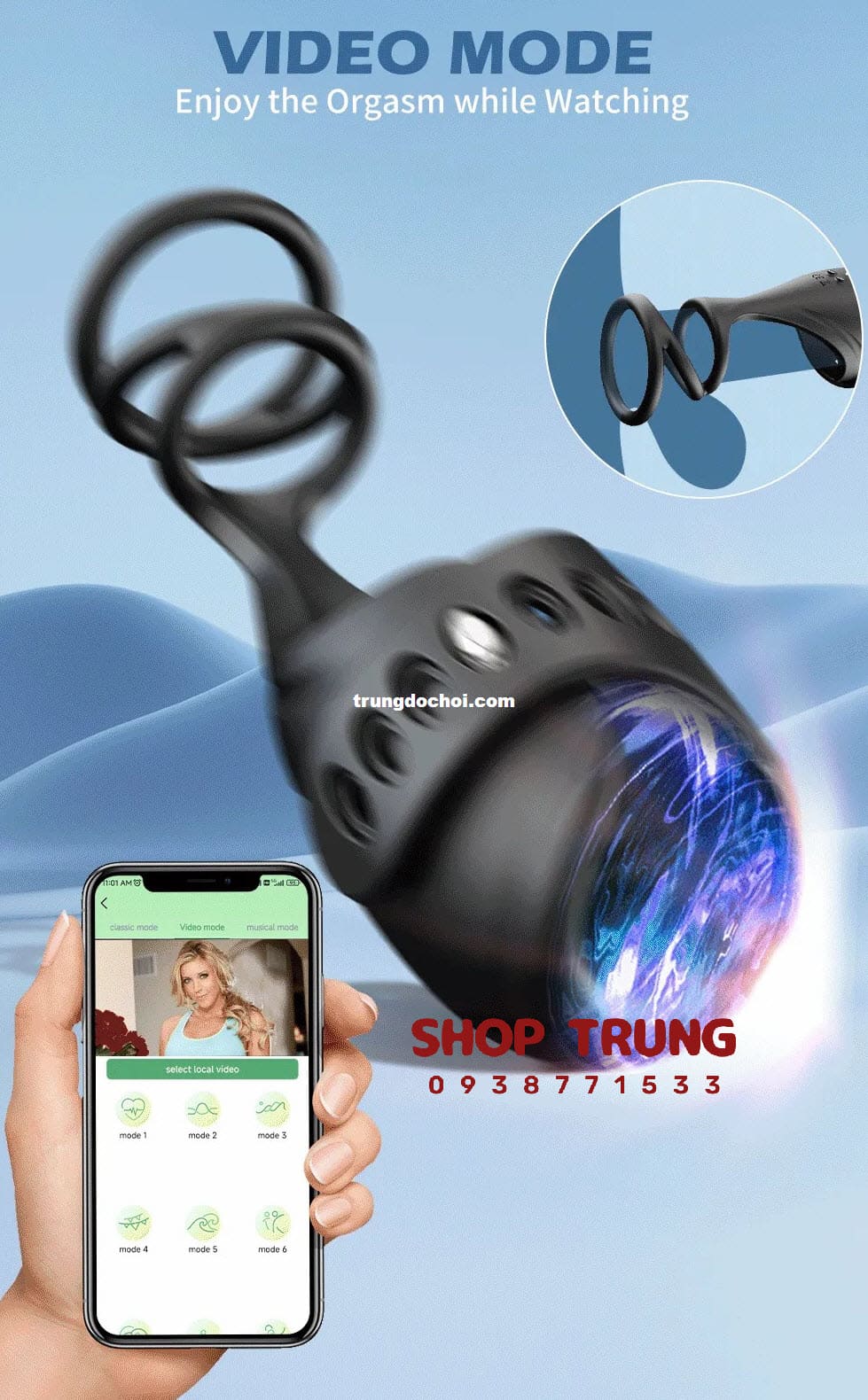 Vòng Rung Poppy 3.0 Mạnh Mẽ Kích Thích Cực Phê Siêu Bền