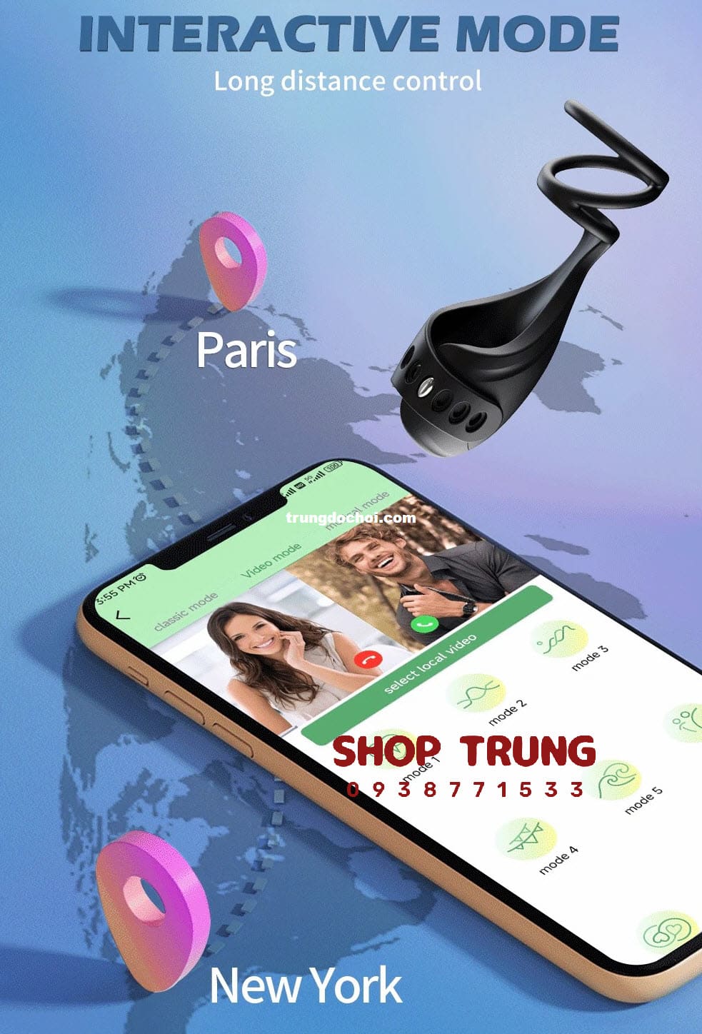 Vòng Rung Poppy 3.0 Mạnh Mẽ Kích Thích Cực Phê Siêu Bền