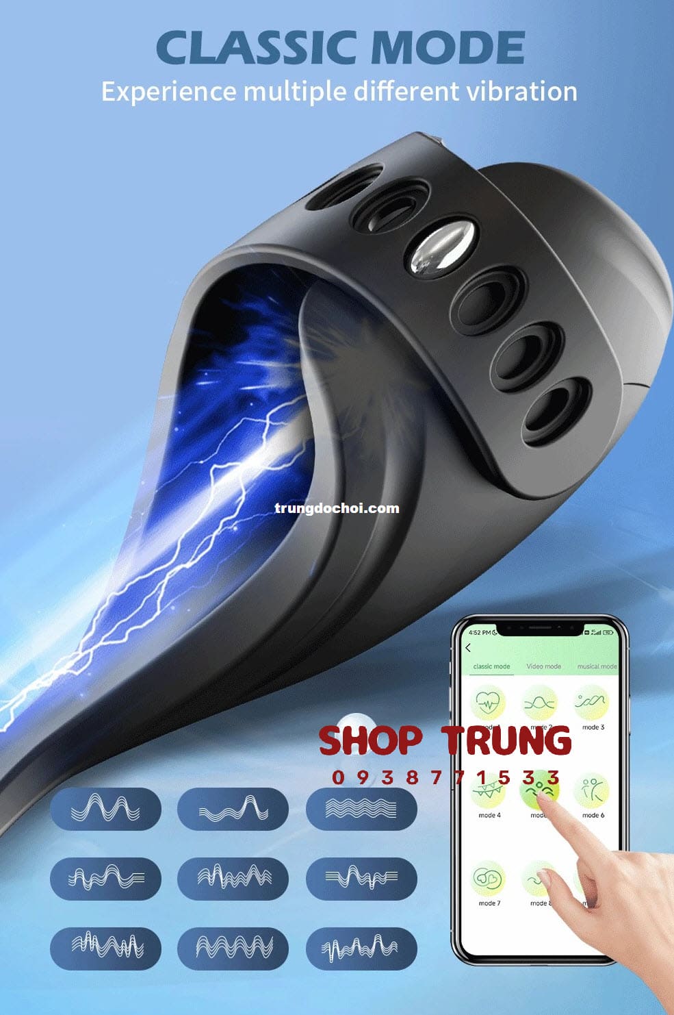 Vòng Rung Poppy 3.0 Mạnh Mẽ Kích Thích Cực Phê Siêu Bền