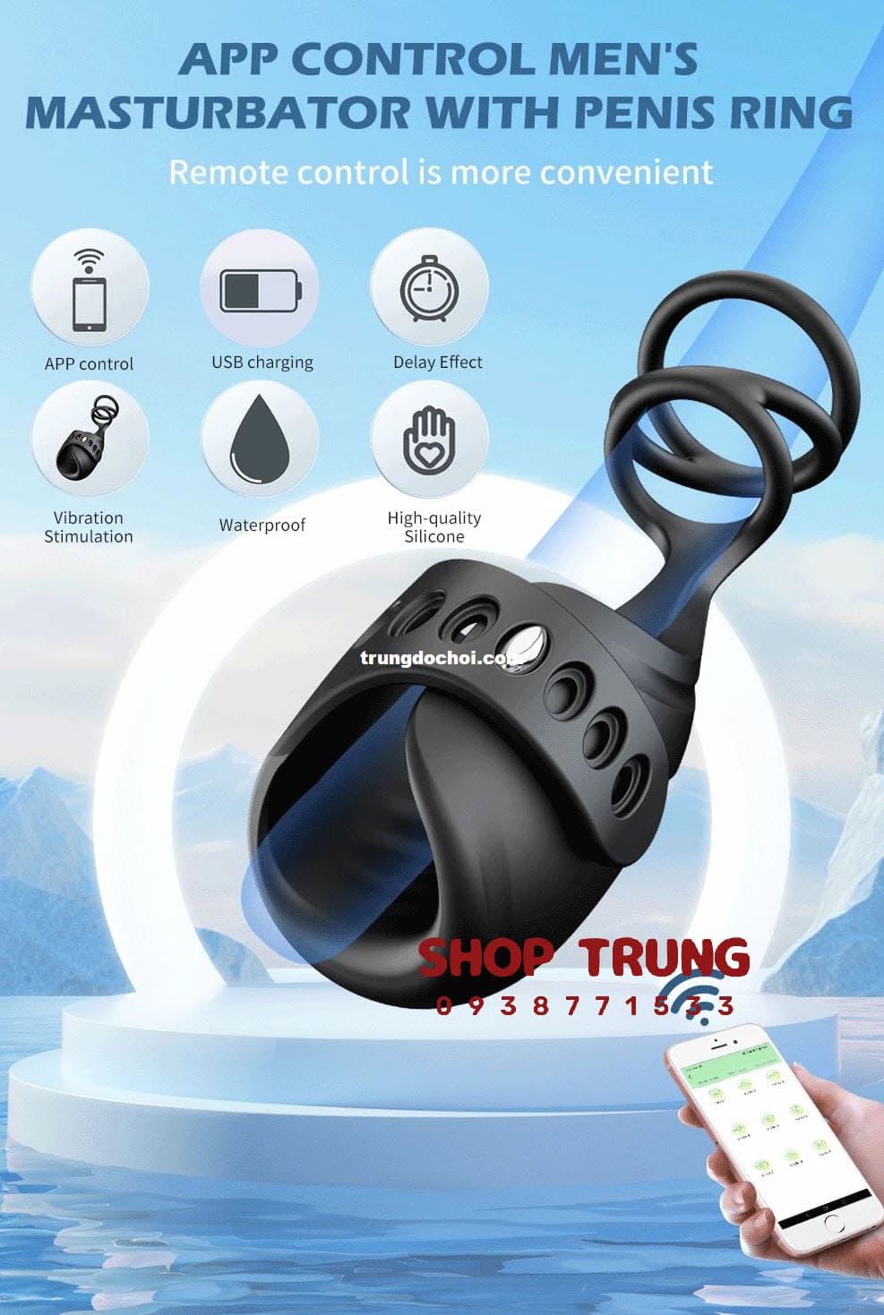 Vòng Rung Poppy 3.0 Mạnh Mẽ Kích Thích Cực Phê Siêu Bền