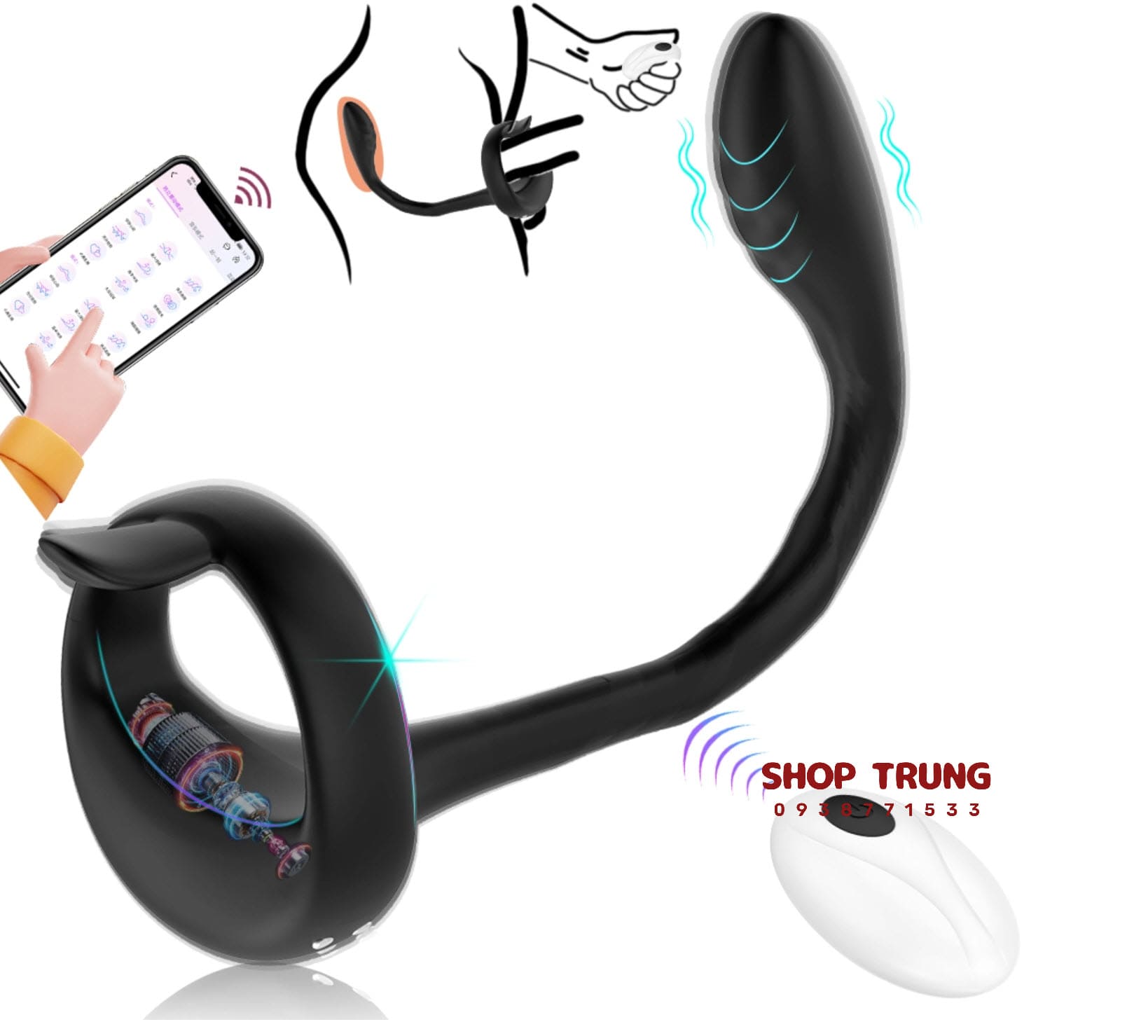 Vòng rung dương vật kích thích cực đỉnh tăng khoái cảm