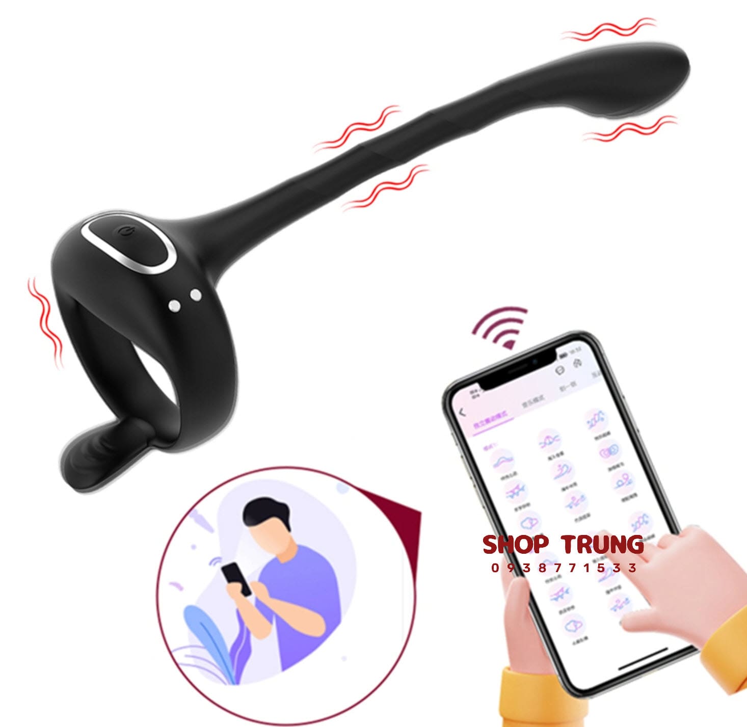Vòng rung dương vật kích thích cực đỉnh tăng khoái cảm